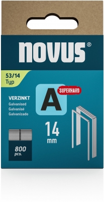 Capse Novus din sarma subtire, A tip 53 super rezistente, 14 mm, 800 buc/cutie